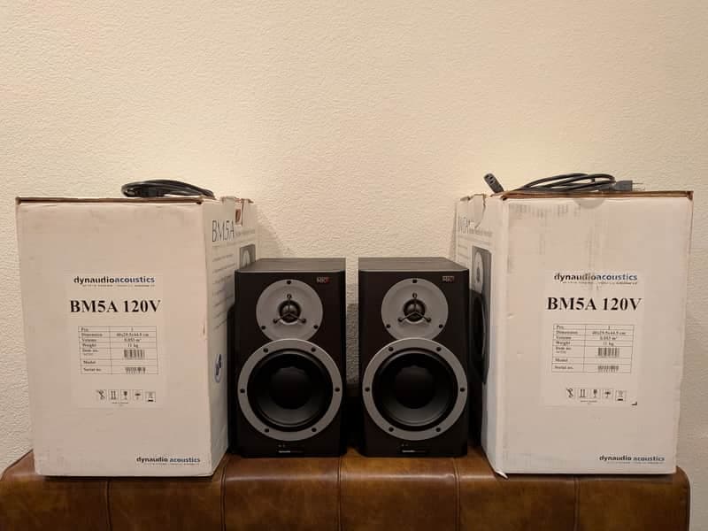 Dynaudio BM5A MKII 7" Studio Monitor Set Pair Free Shipping