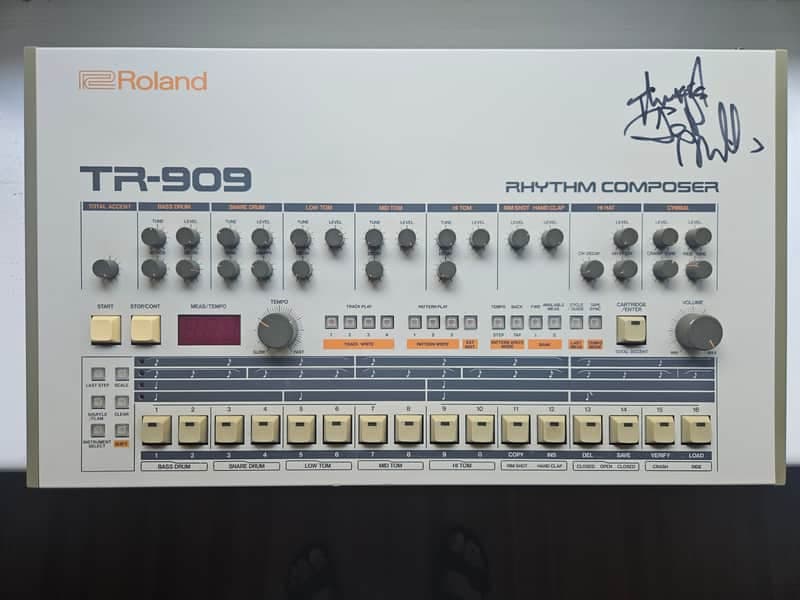 Roland TR-909 Rhythm Composer 1983 - 1985 - White Jeff Mills