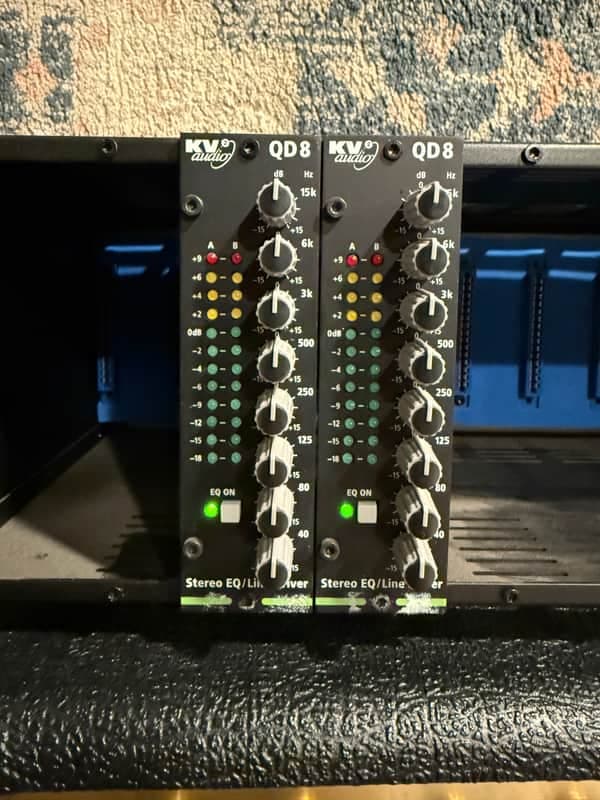 KV2 Audio QD8 Stereo EQ / Line Driver 2022-2025 - Black