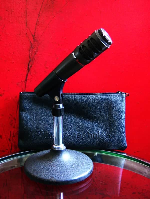 Vintage 1980's Audio-Technica ATM63 / Pro 6 dynamic cardioid microphone Low Z w accessories Shure Electro Voice Journey # 2