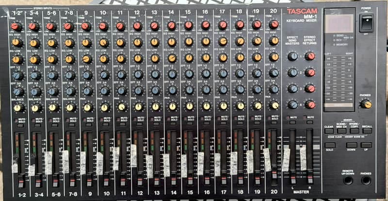 TASCAM MM-1 Keyboard Mixer NO POWER SUPPLY