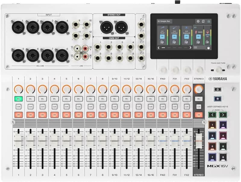 Yamaha MGX16V Digital Mixer - White