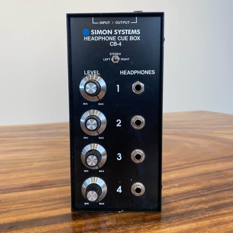 SIMON SYSTEMS CB-4 Headphone 4-Way Splitter Mult Cue Box