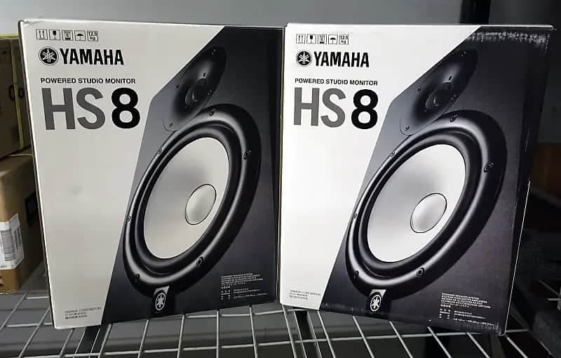 Yamaha HS8 Powered Studio Monitor (Pair) 2026 HS-8 Black - Un-Used