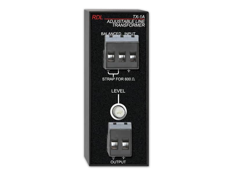 (New Open Box) RDL TX-1A Balanced to Unbalanced Transformer, Adjustable