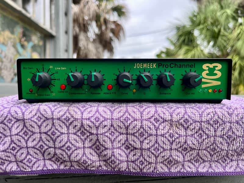 Joemeek VC3 Pro Channel Mic Pre / Compressor / EQ 1990s - Green Gold V1