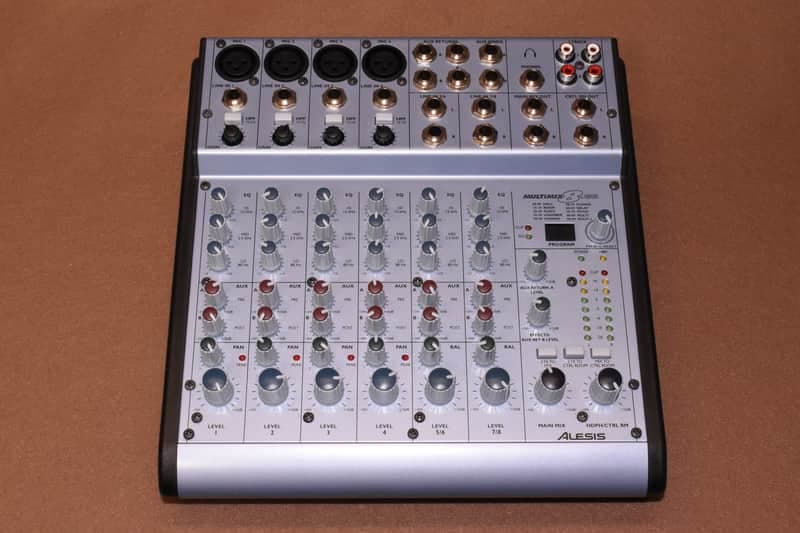 Alesis MultiMix 8 USB 8-Channel Mixer 2000s - Blue/Silver