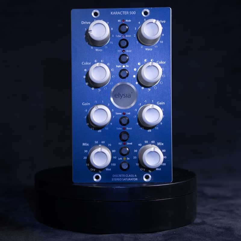 Elysia karacter 500 2-Channel 500 Series Saturator Module 2010s - Blue