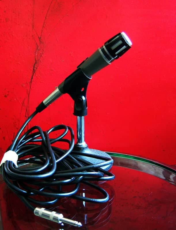 Vintage RARE 1980's Shure 517SA / 515SA dynamic cardioid microphone w accessories Hi Z PE54 PE54D # 2