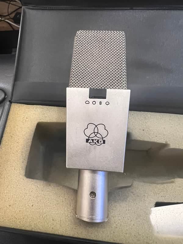 AKG C414 EB with Nylon CK12 Capsule 1970s - Silver
