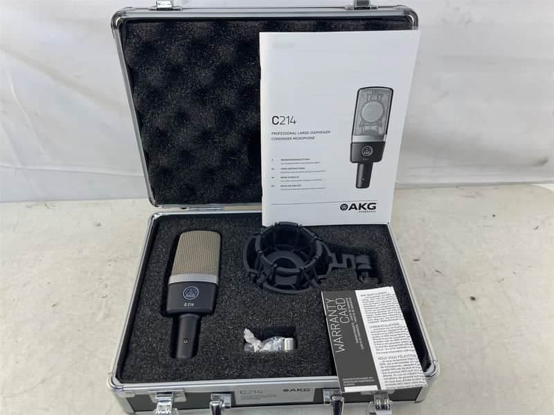 AKG C214 Large Diaphragm Cardioid Condenser Microphone 2010s - Black