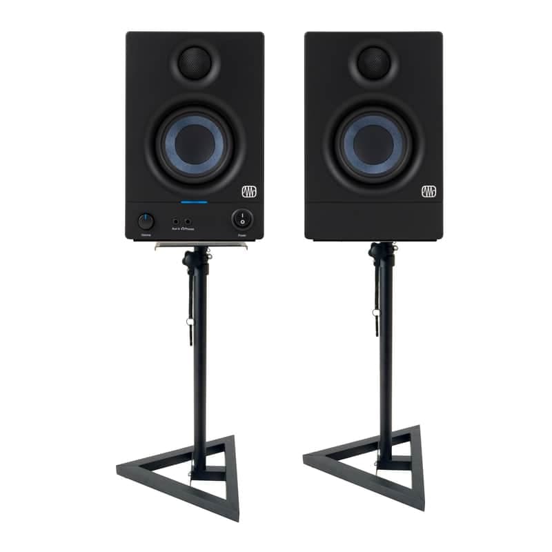 Presonus Eris E3.5 3-Inch Near Field Studio Monitor (Pair) Bundle with Stands
