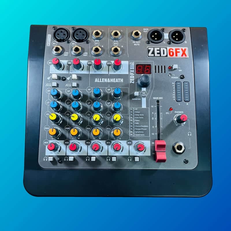 Allen & Heath ZED-6FX Compact 6-Input Mixer w/ Effects