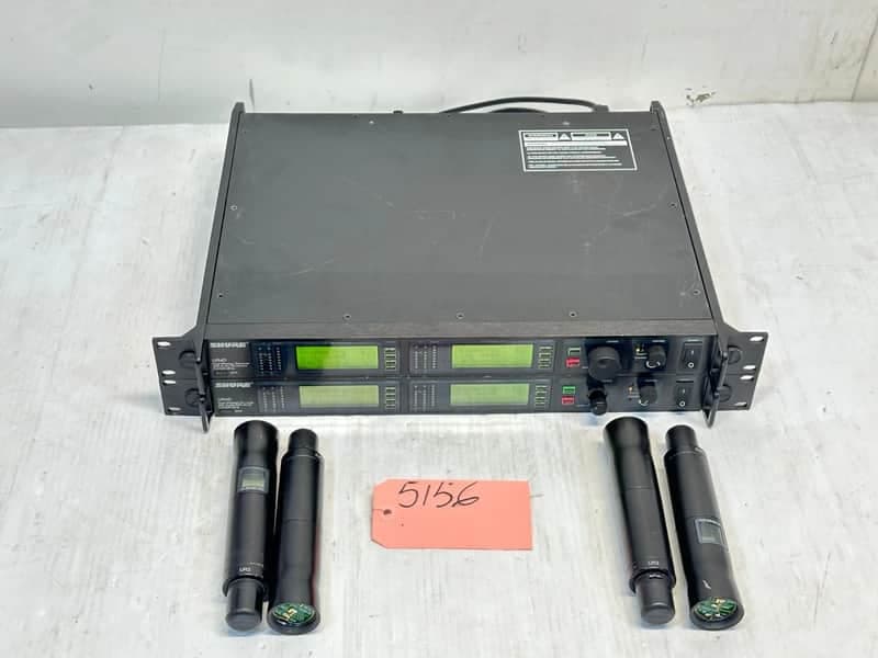 Shure UR4D L3 638-698MHZ Dual Receiver W/ Ur2 Handheld Mic (No Capsule) #AV5156 (ONE) THS