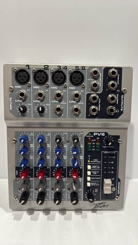 6 Channels Mixer Peavey PV6
