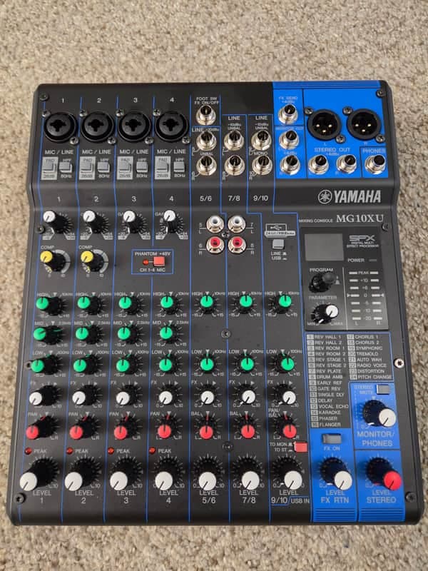 Yamaha MG10XU 10-Channel Analog Mixer 2016 - Present - Black