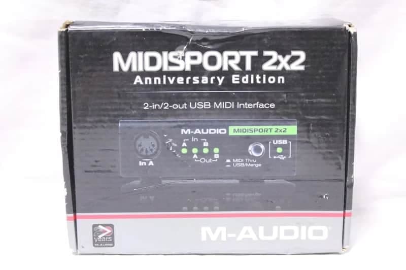 MIDI USB M-Audio Midisport 2x2 Anniversary Edition 2-in/2-out USB MIDI Interface - in box