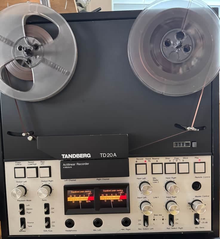 Tandberg TD 20A Reel-to-Reel Tape Recorder 4 Track 4 Motor Tested Serviced
