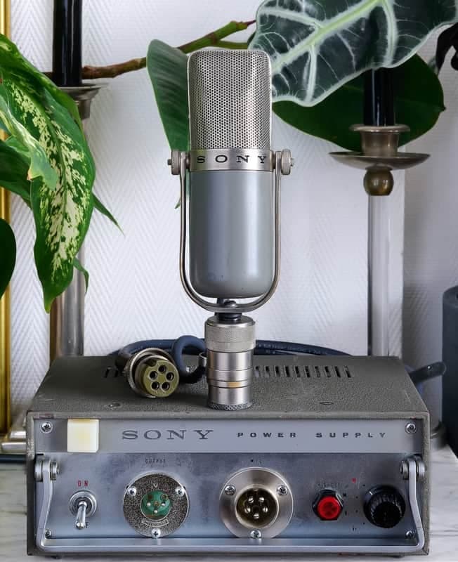 Sony C-37A Tube Condenser Microphone 1960s - Blue