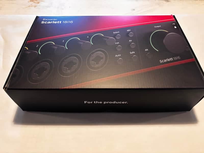 Focusrite Scarlett 18i16 4th Gen USB Audio Interface 2024 - Present - Red