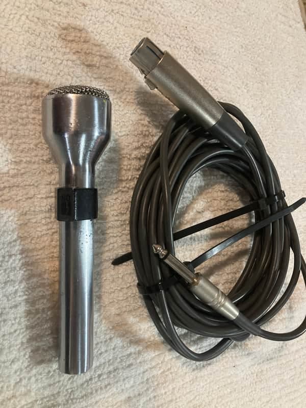 Older ElectroVoice EV 631A High Impedance Microphone w/ Cable Made in USA