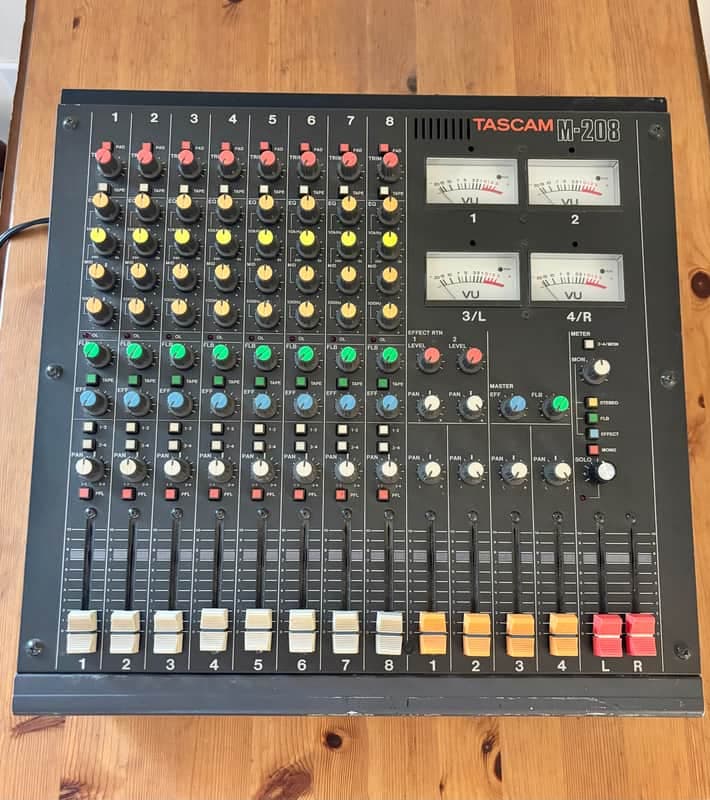 Tascam M-208 8 Channel Mixer - Serviced / Power Board Recapped - J095