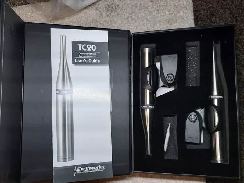 Earthworks TC20MP Omnidirectional Condenser Microphone Matched Pair 2010s - Silver