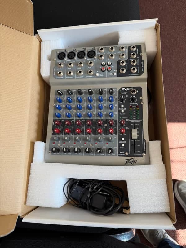 Peavey PV8 USB 8 Channel Mixer 2010s - Grey