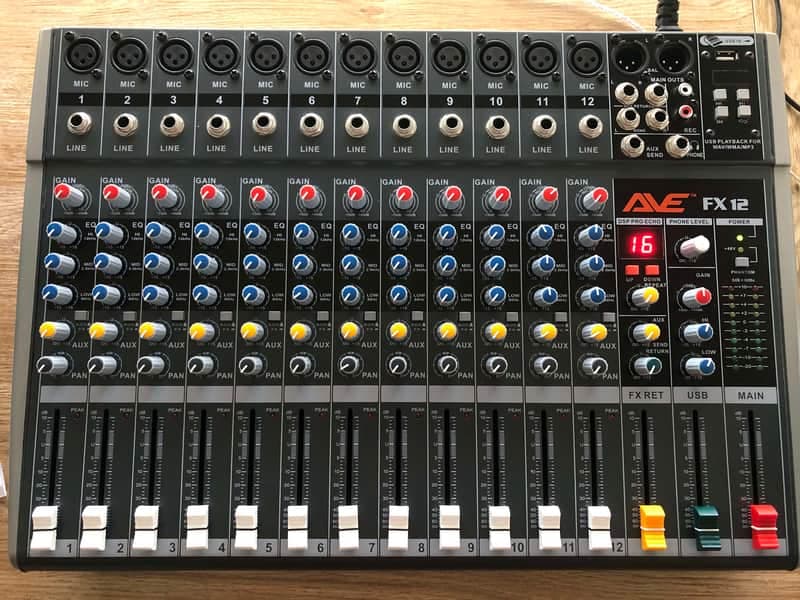AVE Strike-FX12 Mixer with FX and USB 12 Channel 2021-22