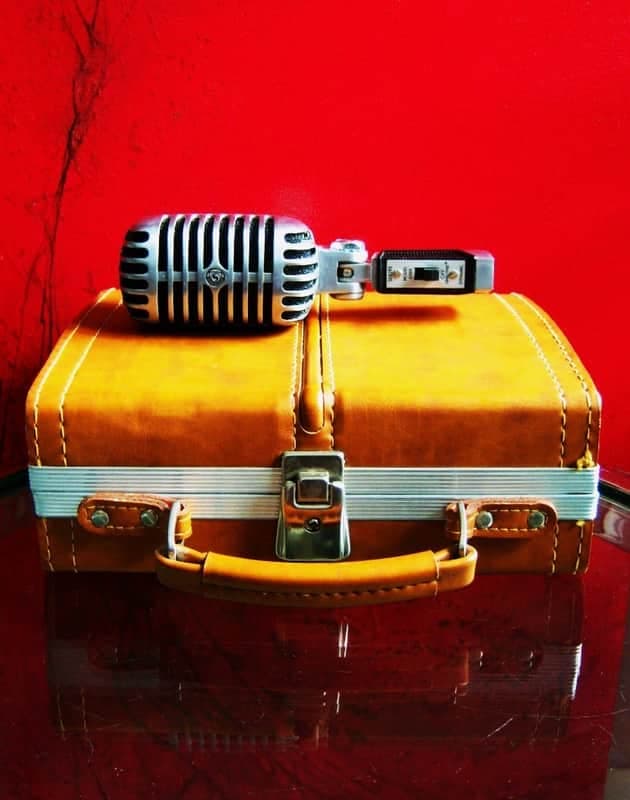 Vintage 1970's Shure 55SH dynamic cardioid Microphone Low Z w mic case 55 55S Super55 556S