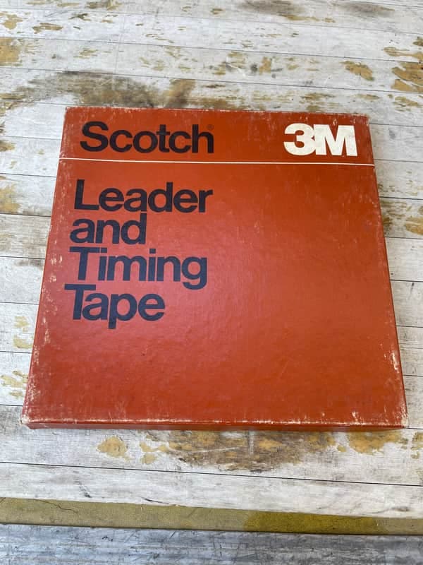 Scotch 3M Leader and Timing Tape 61W-1/4"-1500 Reel to Reel leader tape