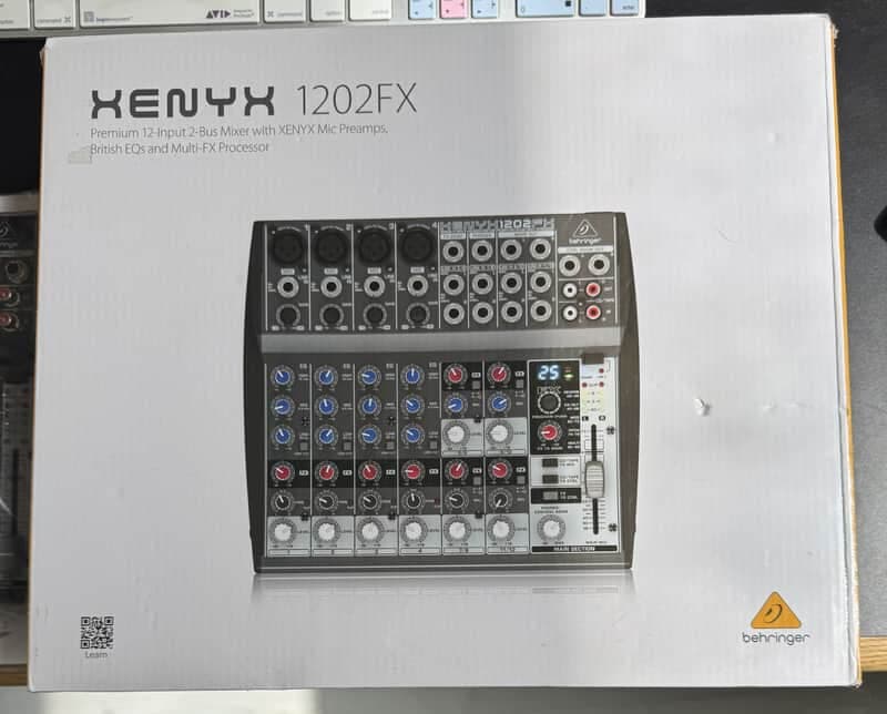Behringer XENYX 1202FX 12-Input Analog Mixer 24-Bit FX NEW IN BOX Never Used
