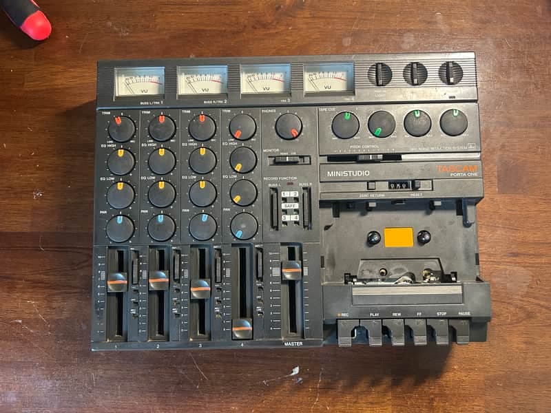 TASCAM Porta One Ministudio 4-Track Cassette Recorder 1980s - Gray