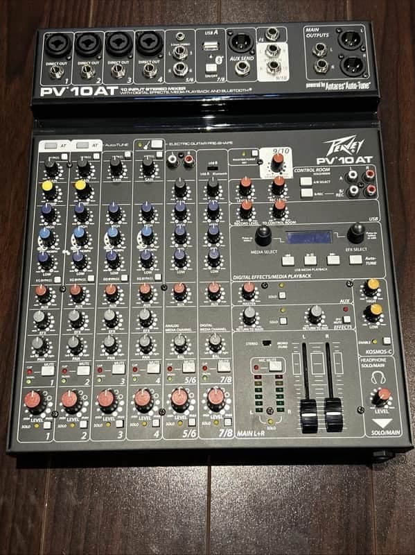Peavey PV 10 AT Mixer with Auto-Tune and Bluetooth Compatible