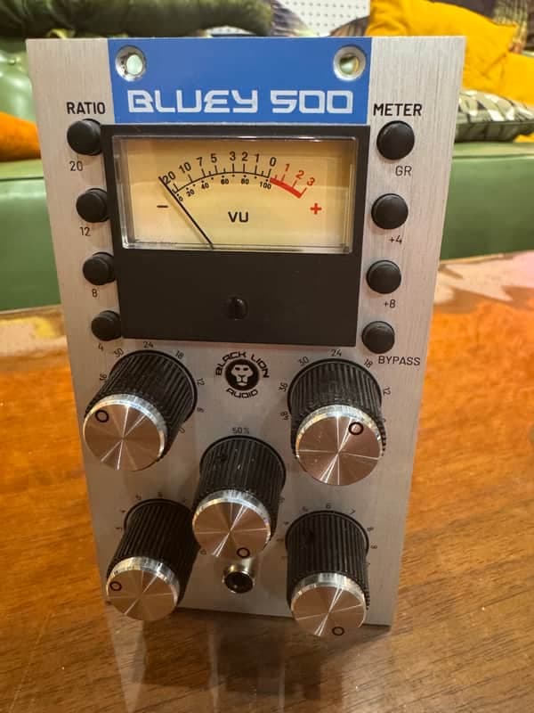 Black Lion Audio Bluey 500 500-Series Limiter Module 2022 - Present - Silver w/ Blue Stripe