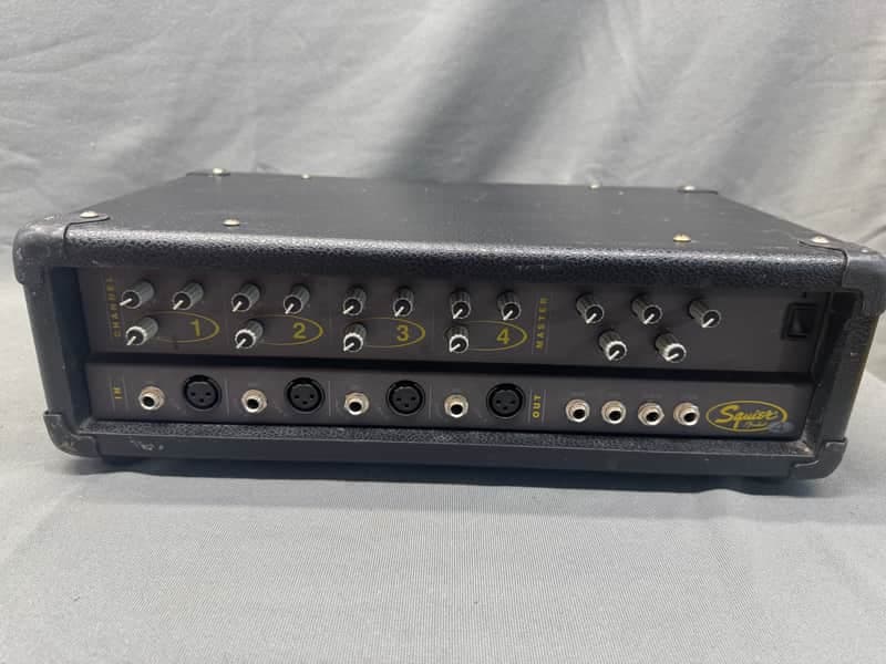 Vintage Fender Squire 4 Type PR345 Channel Powered Mixer Amplifier Amp Efx Foot Switch
