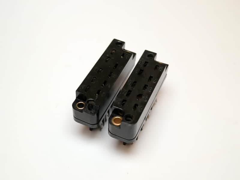 PAIR (2) WSW Siemens connectors for vintage studio preamps eq filters etc.
