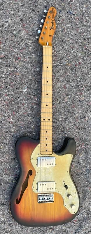Fender Telecaster Thinline 1972 - Sunburst - Maple fingerboard