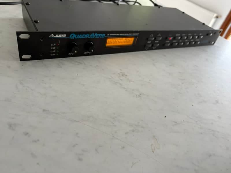 Alesis QuadraVerb 20k Bandwidth Simultaneous Digital Effects Processor 1990s - Black