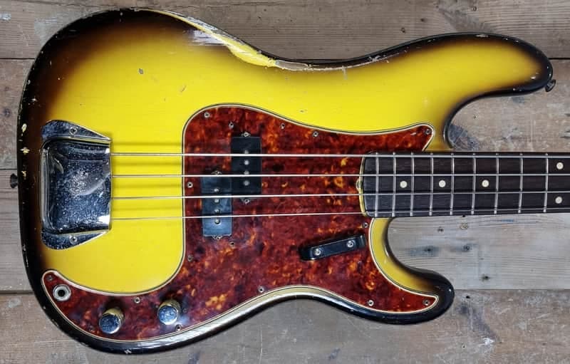 Fender Precision Bass with Rosewood Fretboard 1961 - Sunburst Refin