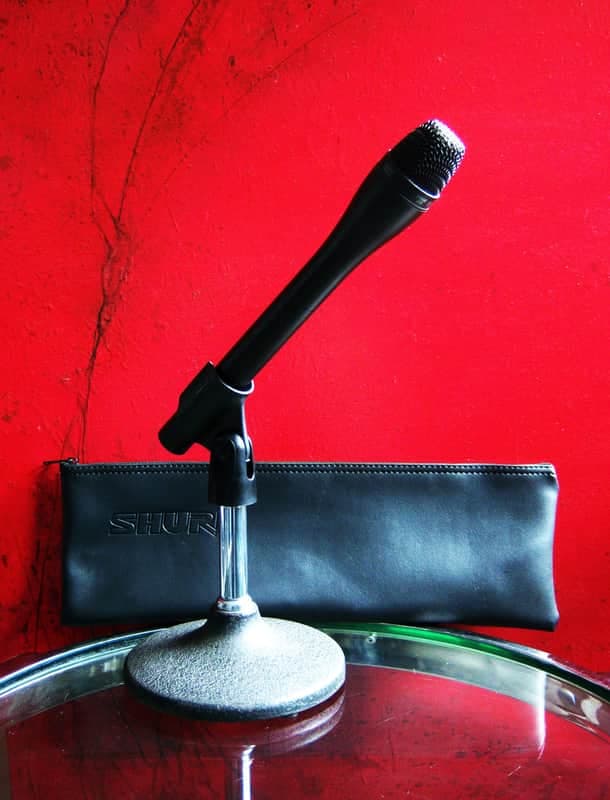 Vintage 1990's Shure SM63LB / SM63 dynamic microphone Low Z w accessories SM62 Electro Voice 635A # 2