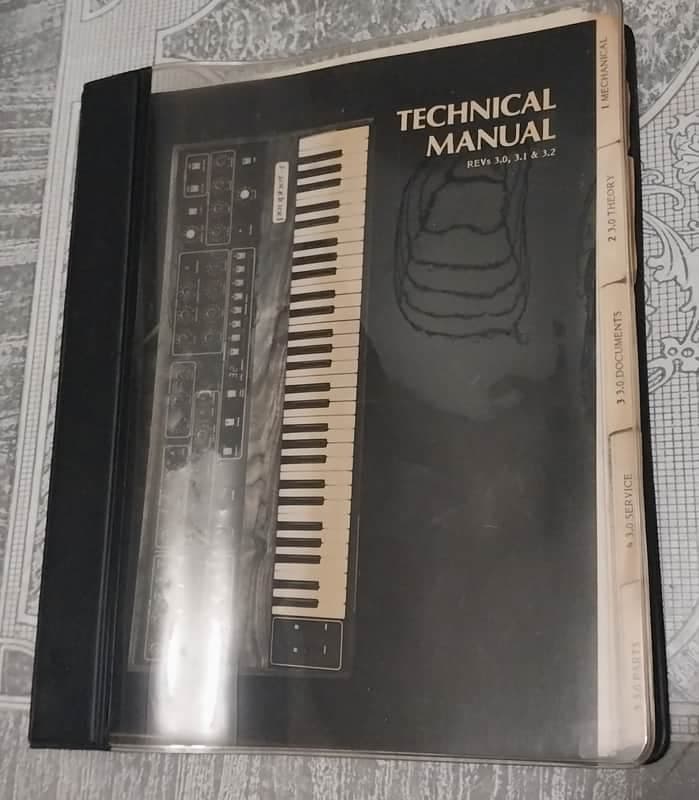 Sequential Circuits Prophet 5 Service Manual. Revs 3.0 ~ 3.2