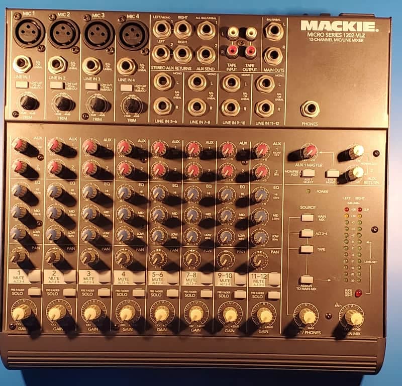 Mackie Micro Series 1202-VLZ 12-Channel Mic / Line Mixer 1997 - 2002 - Dark Gray