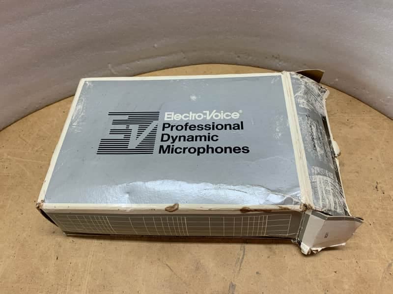 ELECTRO VOICE RE16 USA MICROPHONE PAPER BOX/1960'S- ORIGINAL/VINTAGE! MAKE OFFER!