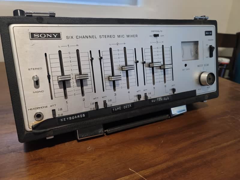 Sony MX-12 Mixer 1975 - Silver Vintage