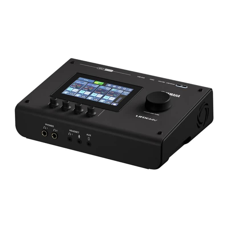 Yamaha URX44V 6x4 USB-C Audio/Video Interface (Touchscreen, Black)