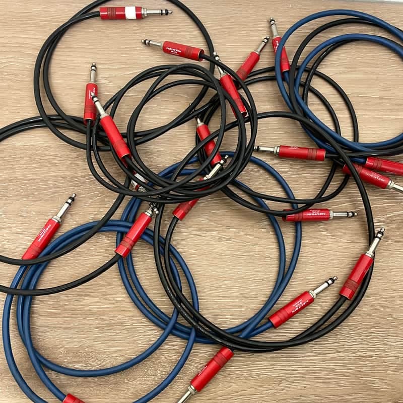 Neutrik NP3TB patch cables Military/Long Frame 1/4" TRS balanced