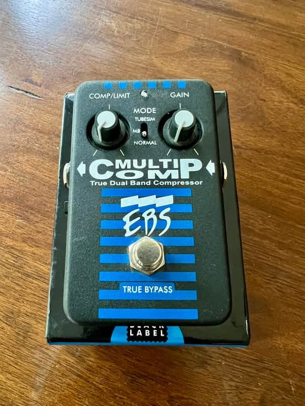 EBS MultiComp Studio Edition True Dual Band Compressor Pedal 2010s - Black/Blue