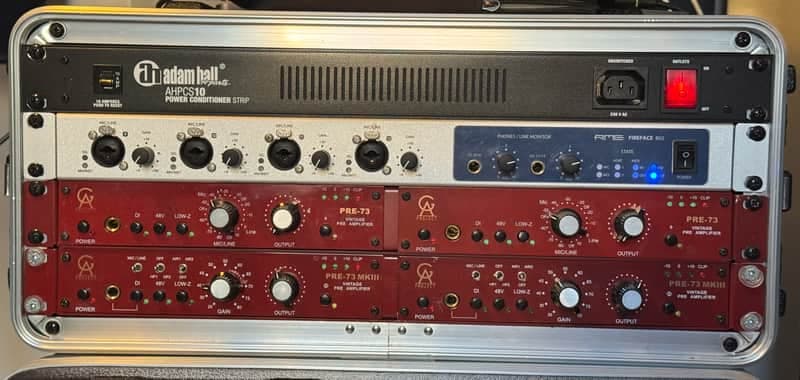 2x Golden Age Project Pre-73 MKI with rack mount