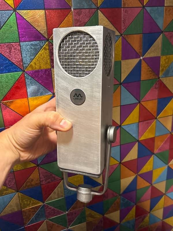 JLAM-251 custom boutique microphone with power supply, yoke, cables and case - Made from NOS vintage parts!